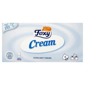 Chusteczki higieniczne Foxy Cream, 75szt